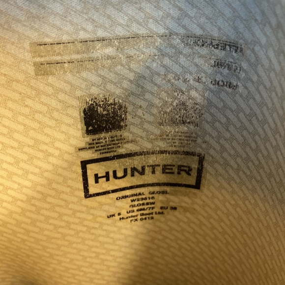 Hunter Original Tall Matte Rubber Rain Boots Gray - Picture 6 of 9